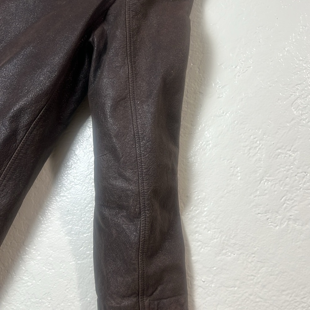Vintage Genuine Leather Jacket | Brown | Size XL | Oversized Fit - Picture 7 of 13